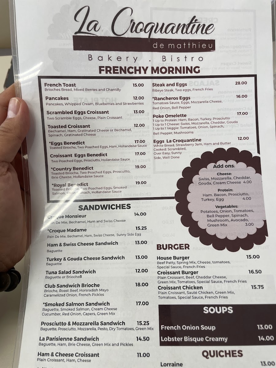 La Croquantine de matthieu Menu - Image 3